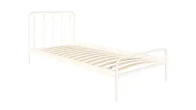Металлическая кровать Corsa, цвет белый шагрень в спальню Askona фотография товара - 7 - превью
